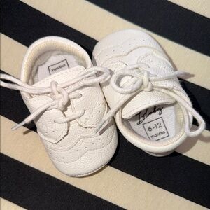 Vintage Baby White Leather Shoes